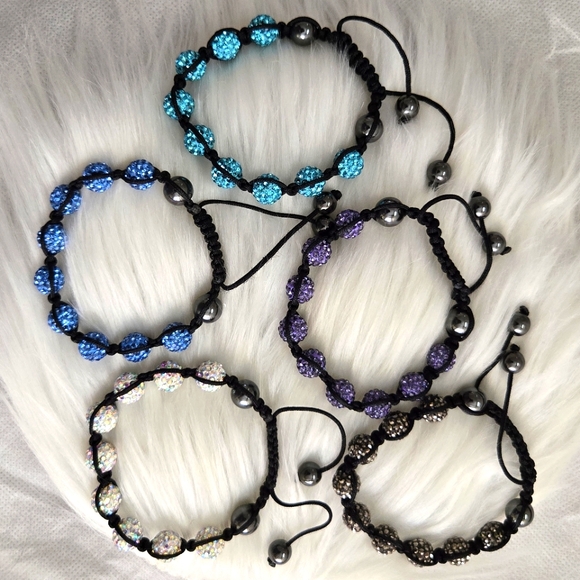 Shamballa crystal hematite bracelet - Picture 8 of 12